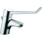 Ideal Standard CeraPlus - Mitigeur de lavabo de sécurité avec garniture de vidange levier de commande : 180 mm, chrome B8219AA