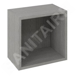 Sapho Espace - Armoire à étagères ouverte 350x350x220 mm, chêne argenté ESC150-1111