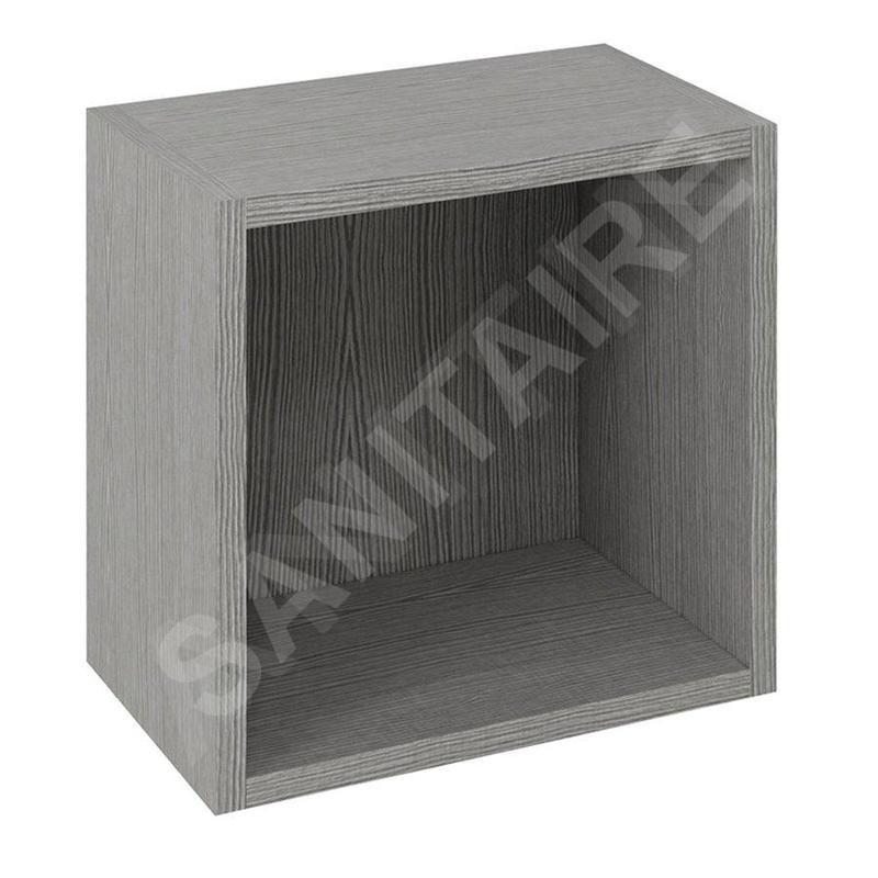Sapho Espace - Armoire à étagères ouverte 350x350x220 mm, chêne argenté ESC150-1111