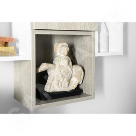 Sapho Espace - Armoire à étagères ouverte 350x350x220 mm, chêne argenté ESC150-1111