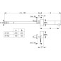 Ideal Standard CeraPlus - Mitigeur de lavabo à capteur pour montage encastré capteur séparé, sortie 230 mm, chrome A4161AA