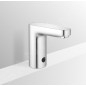 Ideal Standard CeraPlus - Mitigeur de lavabo à capteur, alimentation par pile de 6 V, chrome A6143AA