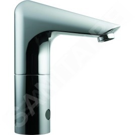 Ideal Standard CeraPlus - Mitigeur de lavabo sans régulation de température pour piles de 6 V, chrome A4151AA