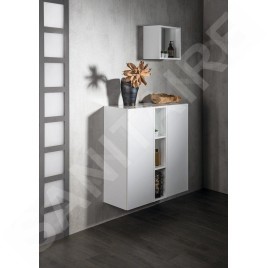 Sapho Espace - Armoire à étagères ouverte 350x350x220 mm, chêne argenté ESC150-1111