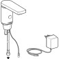 Geberit Public - Robinetterie de lavabo électronique, sans mitigeur, alimentation sur secteur, chrome brillant 116.136.21.1 Geberit Public - Robinetterie de lavabo électronique, sans mitigeur, alimentation sur secteur, chrome brillant 116.136.21.1