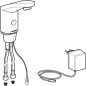 Geberit Public - Robinet de lavabo électronique, avec mitigeur, alimentation réseau, chrome brillant 116.145.21.1