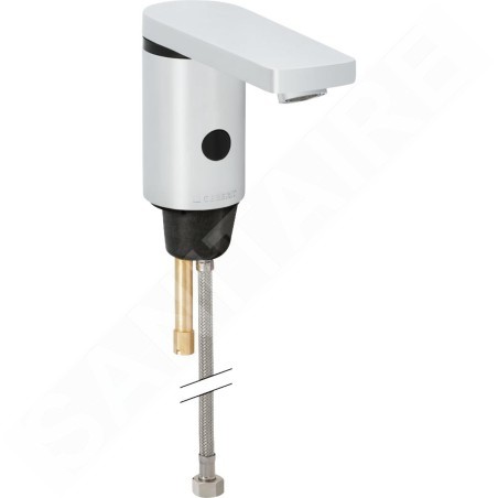 Geberit Public - Robinet de lavabo électronique, sans mitigeur, alimentation par piles, chrome brillant 116.236.21.1