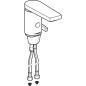 Geberit Public - Robinet de lavabo électronique, avec mitigeur et inverseur alimentation par pile, chrome brillant 116.256.21.1 Geberit Public - Robinet de lavabo électronique, avec mitigeur et inverseur alimentation par pile, chrome brillant 116.256.21.1