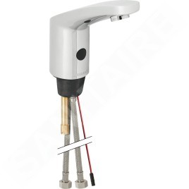 Geberit Public - Robinet de lavabo électronique, avec mitigeur, sans générateur, chrome brillant 116.445.21.1
