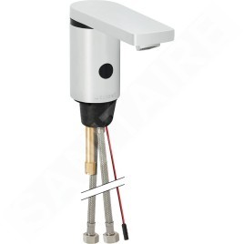 Geberit Public - Robinet de lavabo électronique, avec mitigeur, sans générateur, chrome brillant 116.446.21.1