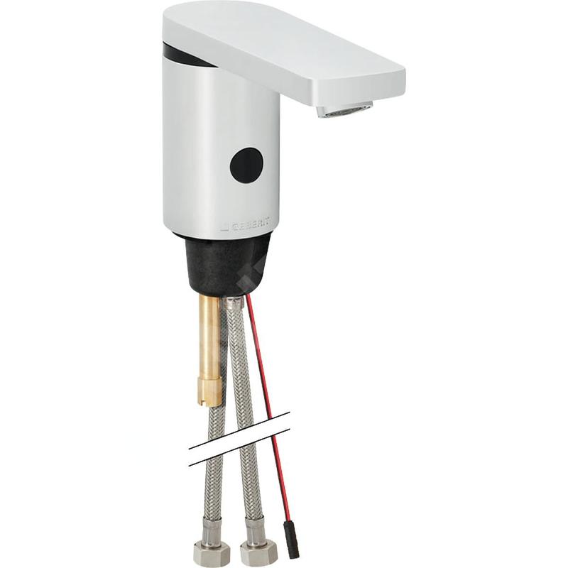 Geberit Public - Robinet de lavabo électronique, avec mitigeur, sans générateur, chrome brillant 116.446.21.1 Geberit Public - Robinet de lavabo électronique, avec mitigeur, sans générateur, chrome brillant 116.446.21.1