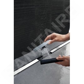 Geberit CleanLine - Canivelle de douche en inox 80, 300-1300 mm, inox poli / brossé 154.441.KS.1
