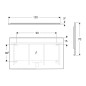 Geberit Option - Miroir avec éclairage LED et chauffage, 120x70 cm, aluminium 502.785.00.1 Geberit Option - Miroir avec éclairage LED et chauffage, 120x70 cm, aluminium 502.785.00.1