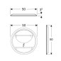 Geberit Option - Miroir avec éclairage LED, diamètre 50cm 502.796.00.1 Geberit Option - Miroir avec éclairage LED, diamètre 50cm 502.796.00.1