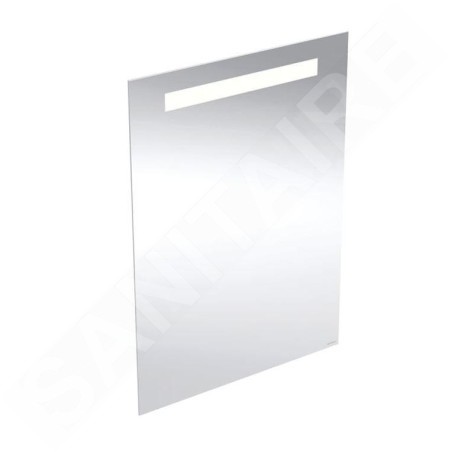 Geberit Option - Miroir avec éclairage LED, 50x70 cm, aluminium 502.804.00.1