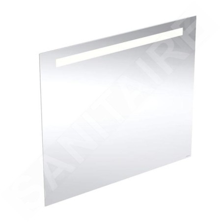Geberit Option - Miroir avec éclairage LED, 80x70 cm, aluminium 502.807.00.1