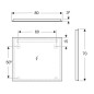 Geberit Option - Miroir avec éclairage LED, 80x70 cm, aluminium 502.807.00.1 Geberit Option - Miroir avec éclairage LED, 80x70 cm, aluminium 502.807.00.1