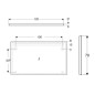 Geberit Option - Miroir avec éclairage LED, 120x70 cm, aluminium 502.810.00.1 Geberit Option - Miroir avec éclairage LED, 120x70 cm, aluminium 502.810.00.1
