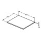 Ideal Standard i.Life B - tablette pour lavabo, 60 cm, quartz gris mat T5281NG