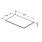 Ideal Standard i.Life B - tablette pour lavabo, 80 cm, quartz gris mat T5282NG