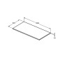 Ideal Standard i.Life B - tablette pour lavabo, 100 mm, chêne T5283NX