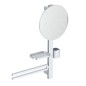 Ideal Standard ALU+ - Miroir avec porte-serviettes, tablette et gobelet pour brosses à dents et dentifrice, argenté BD588SI Ideal Standard ALU+ - Miroir avec porte-serviettes, tablette et gobelet pour brosses à dents et dentifrice, argenté BD588SI