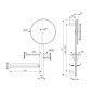 Ideal Standard ALU+ - Miroir avec porte-serviettes, tablette et gobelet pour brosses à dents et dentifrice, soie noire BD588XG Ideal Standard ALU+ - Miroir avec porte-serviettes, tablette et gobelet pour brosses à dents et dentifrice, soie noire BD588XG