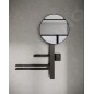 Ideal Standard ALU+ - Miroir avec porte-serviettes, tablette et gobelet pour brosses à dents et dentifrice, soie noire BD588XG Ideal Standard ALU+ - Miroir avec porte-serviettes, tablette et gobelet pour brosses à dents et dentifrice, soie noire BD588XG