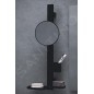 Ideal Standard ALU+ - Miroir cosmétique avec étagère et gobelet pour brosses à dents et dentifrice, soie noire BD589XG Ideal Standard ALU+ - Miroir cosmétique avec étagère et gobelet pour brosses à dents et dentifrice, soie noire BD589XG