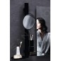 Ideal Standard ALU+ - Miroir cosmétique avec étagère et gobelet pour brosses à dents et dentifrice, soie noire BD589XG Ideal Standard ALU+ - Miroir cosmétique avec étagère et gobelet pour brosses à dents et dentifrice, soie noire BD589XG