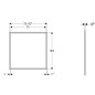 Geberit ONE - Cadre de finition 750x930 mm, pour armoire à glace encastrée Geberit ONE, noir mat 505.842.00.3