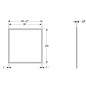 Geberit ONE - Cadre de finition 900x930 mm, pour armoire à glace encastrée Geberit ONE, noir mat 505.843.00.3