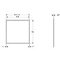Geberit ONE - Cadre de finition 1050x930 mm, pour armoire à glace encastrée Geberit ONE, noir mat 505.844.00.3
