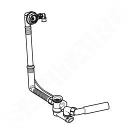 Geberit Accessoires - Garniture de remplissage, vidage et de trop-plein, commande rotative, chrome 150.700.00.6