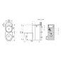 Sanela WC en inox - Ensemble WC à poser / lavabo , piezo, Antivandalisme, inox mat SLWN 28P