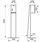 Sanela Distributeurs en inox - Distributeur automatique de désinfectant sur pied, volume 5 l, alimentation par pile, inox mat