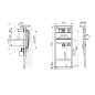 Sanela Distributeurs en inox - Distributeur de savon avec commande électronique et cadre de montage SLR 24,