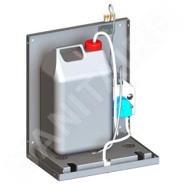 Sanela Distributeurs en inox - Distributeur de savon sans contact à positionner derrière un miroir SLZN 84J