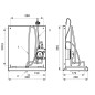 Sanela Distributeurs en inox - Distributeur de savon sans contact à positionner derrière un miroir SLZN 84J