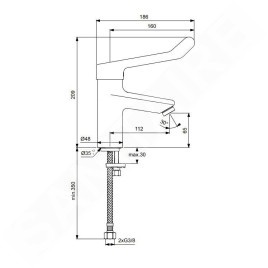 Ideal Standard Ceraplus II - Mitigeur de lavabo, chrome BC098AA