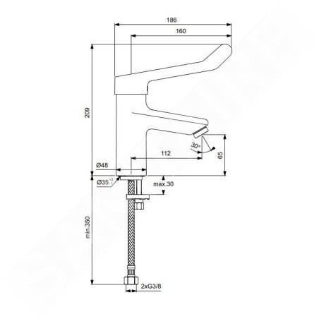 Ideal Standard Ceraplus II - Mitigeur de lavabo, chrome BC098AA