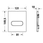 Duravit DuraSystem - Plaque de déclenchement A1 pour urinoir, blanc alpin WD5004011000