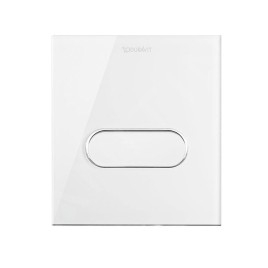 Duravit DuraSystem - Plaque de déclenchement A1 pour urinoir, verre blanc WD5005012000