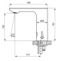 Sanela Robinet infrarouge - Mitigeur électronique de lavabo, alimentation 24 V DC, noir SLU 63V