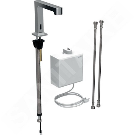 Geberit Brenta - Mitigeur de lavabo thermostatique électronique, alimentation secteur, chrome 116.177.21.1