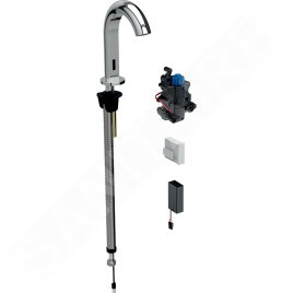 Geberit Piave - Mitigeur de lavabo thermostatique électronique, alimentation depuis pile, chrome 116.188.21.1