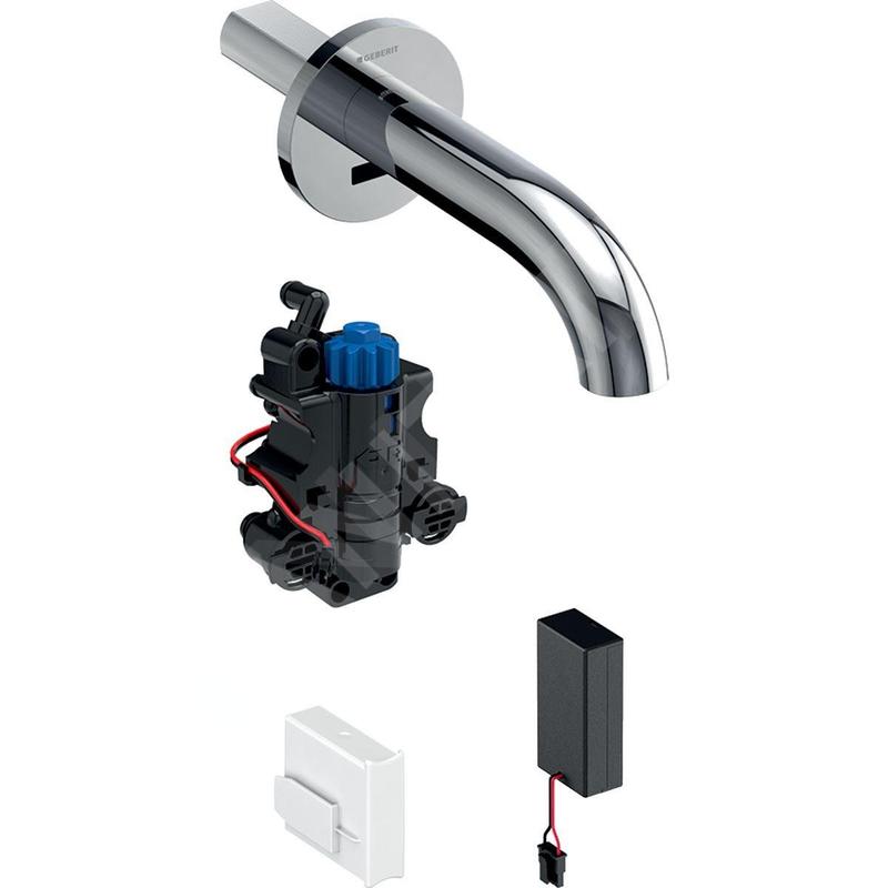 Geberit Piave - Mitigeur de lavabo thermostatique électronique encastré, longueur 220 mm, alimentation depuis pile, chrome Geberit Piave - Mitigeur de lavabo thermostatique électronique encastré, longueur 220 mm, alimentation depuis pile, chrome
