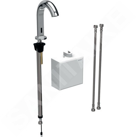 Geberit Piave - Mitigeur de lavabo thermostatique électronique, alimentation depuis pile, chrome 116.168.21.1