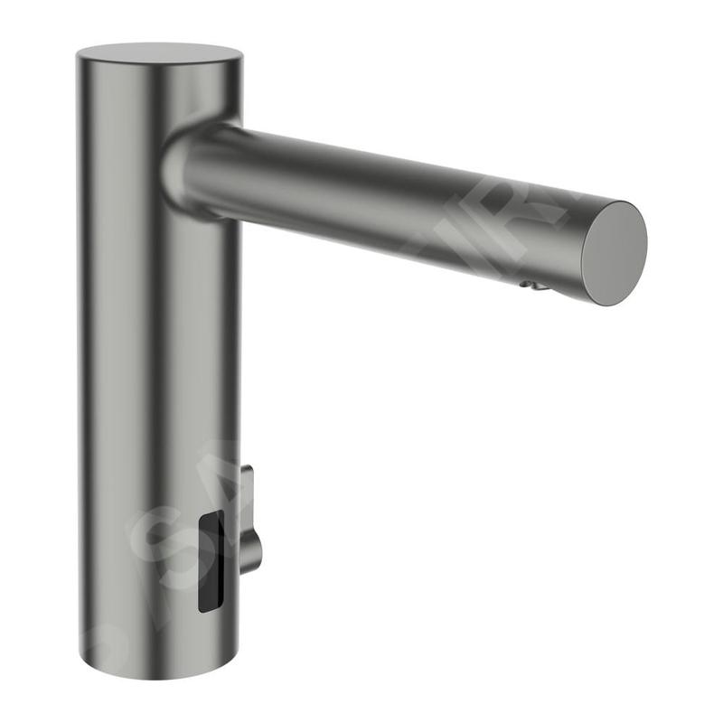 Laufen Twintronic - Mitigeur de lavabo électronique, avec mélangeur, alimentation secteur, inox brossé HF707003423000