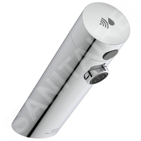 Ideal Standard SensorFlow - Mitigeur de lavabo à capteur sans mélangeur, alimentation depuis pile, chrome A7556AA